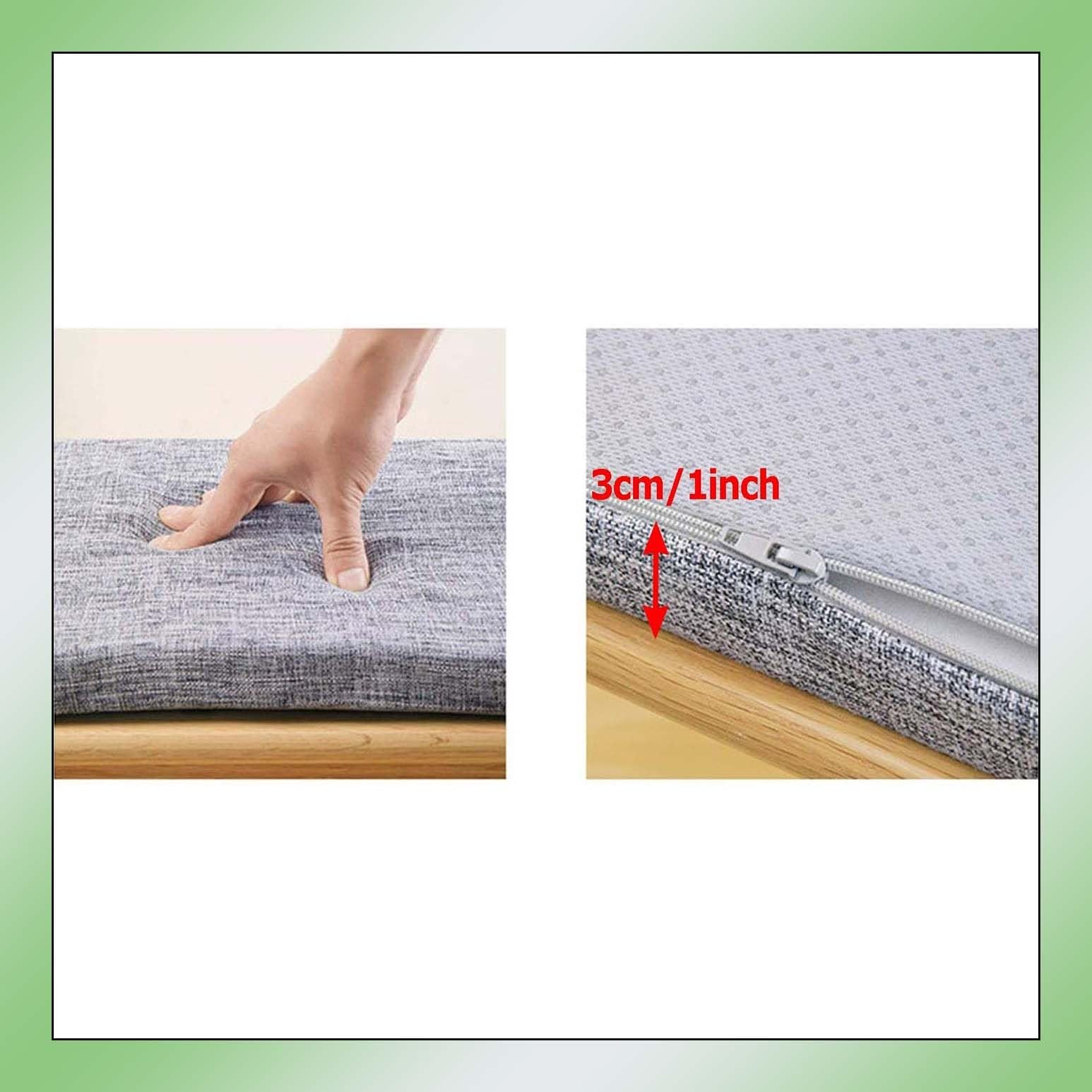 Cuscino Panca Esterno 120x45 Interno 45x45 Cuscino per Panca da Esterno 80x40 120 x 40 da Giardino 180 90x45 120 x 50 100x40 110x40 100 x 50, Cuscini per Sedie Cucina Divano 40x40(Beige White,120x45 c