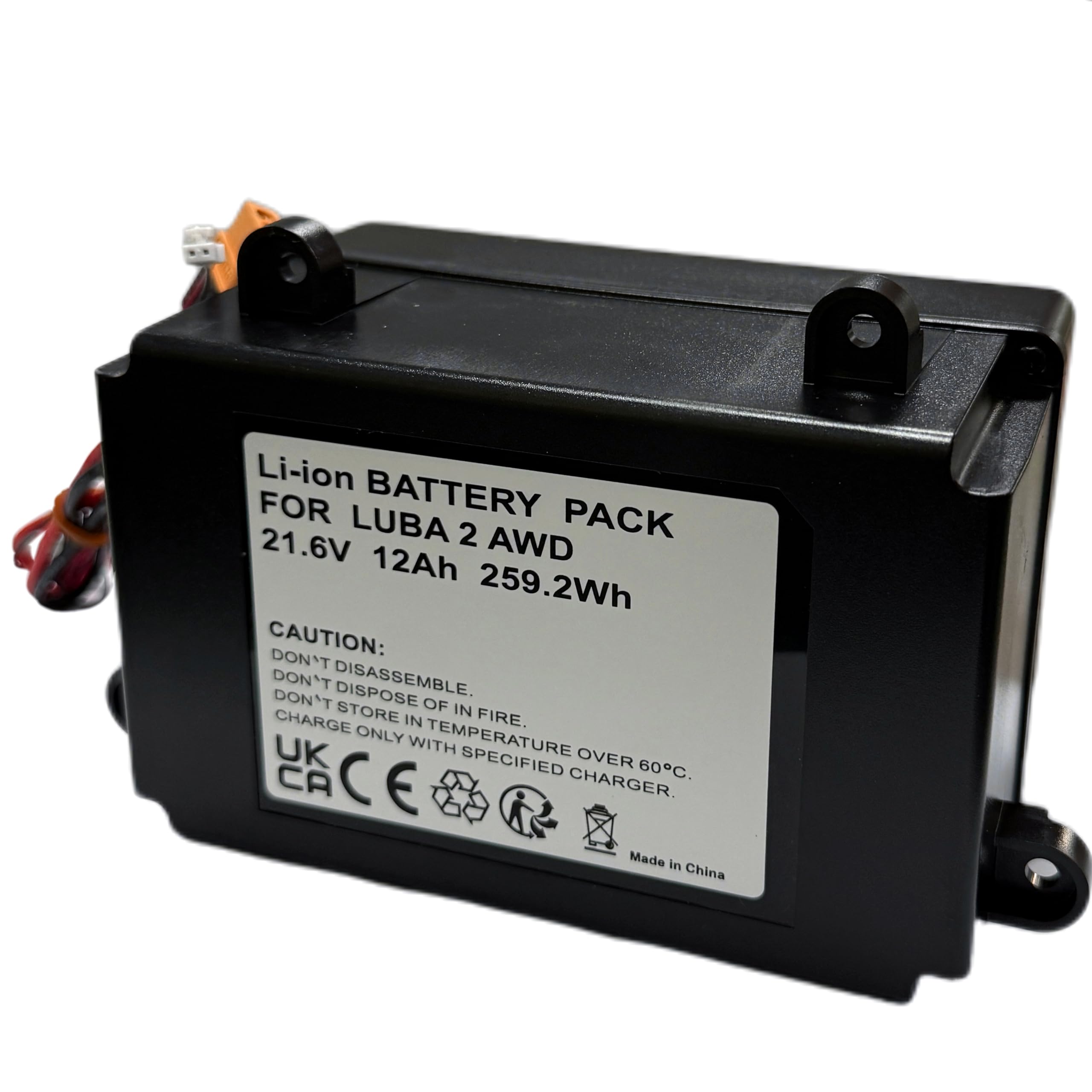 12Ah Akku für Mammotion Mähroboter LUBA1, LUBA 2 AWD 1000, LUBA 2 AWD 3000 usw, Ersatz für HM02,WDBT000002000,D.015.SZ0148 usw