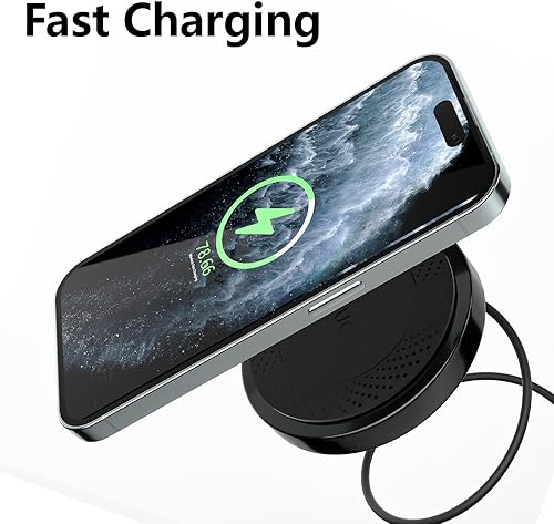 Miniatura 6 de Cargador inalámbrico de carga rápida con cable integrado para todos los teléfonos inteligentes iPhone 1414 Pro14 Pro Max1313 Pro Max