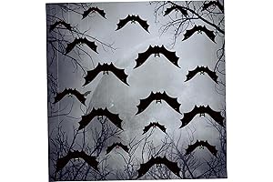anditoy 60 PCS Halloween Bats Decorations | Glow-in-the-Dark 3D Realistic Bats for Spooky Halloween Ambiance