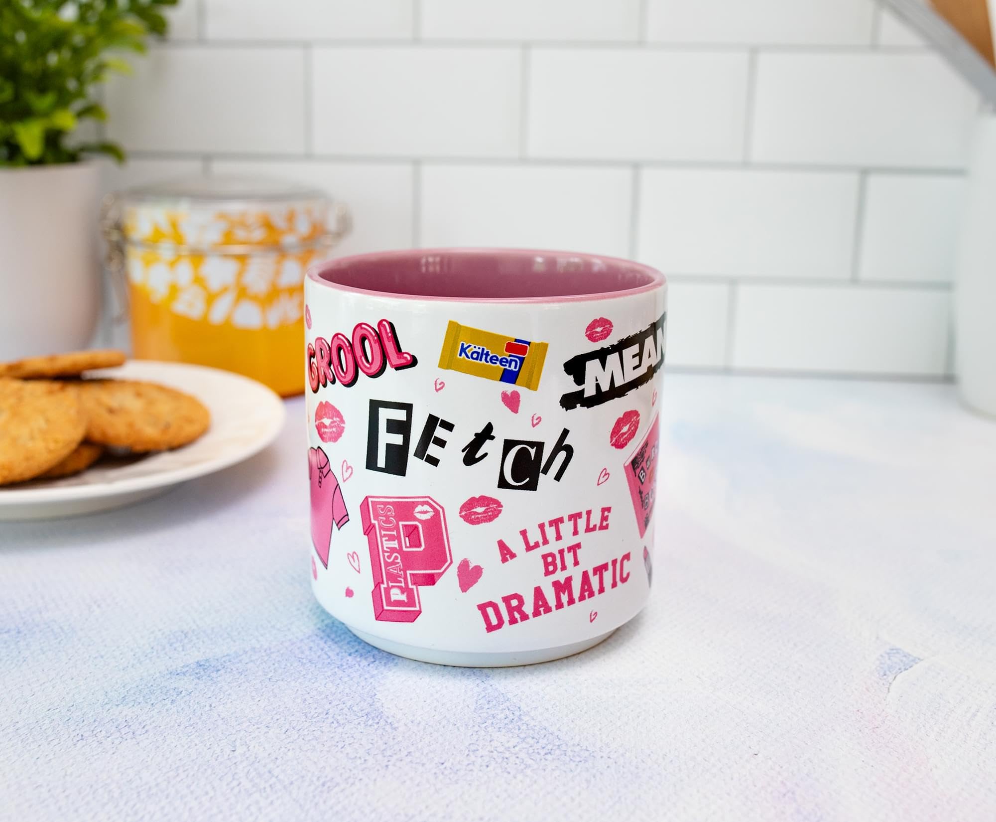 Mean Girls Icons - Taza de cerámica apilable individual | Taza de café para té, cacao, bebidas | Capacidad para 13 onzas