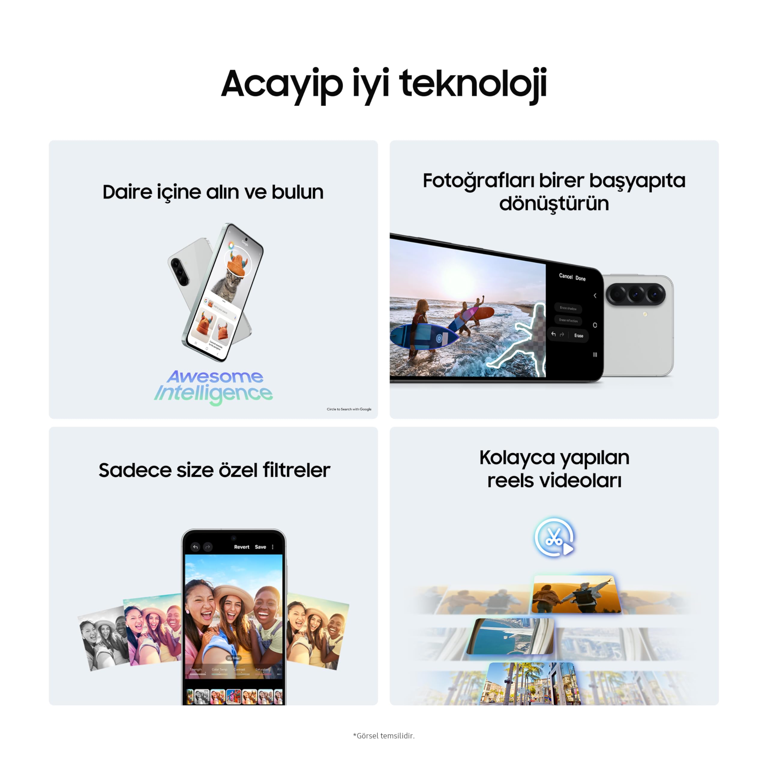 Samsung Galaxy A56 5G, Android Akıllı Telefon, 256GB Depolama, 8GB RAM, Açık Pembe, 6x İşletim Sistemi Yükseltmesi, Büyük Ekran, Uzun Pil Ömrü, 8GB + 256GB
