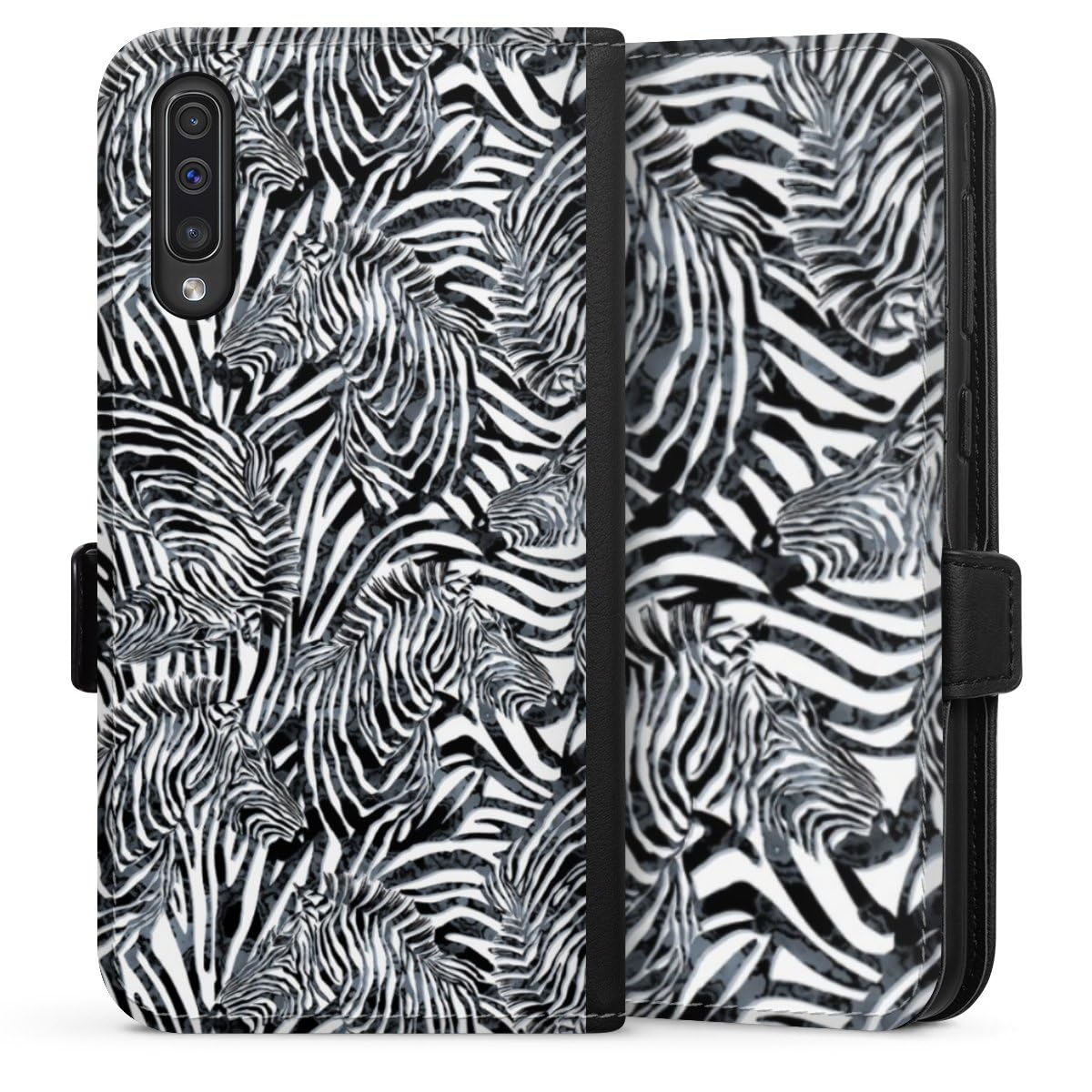 Etui Compatible avec Samsung Galaxy A50s Etui Folio Etui magnetique Zèbre Motifs Dessin