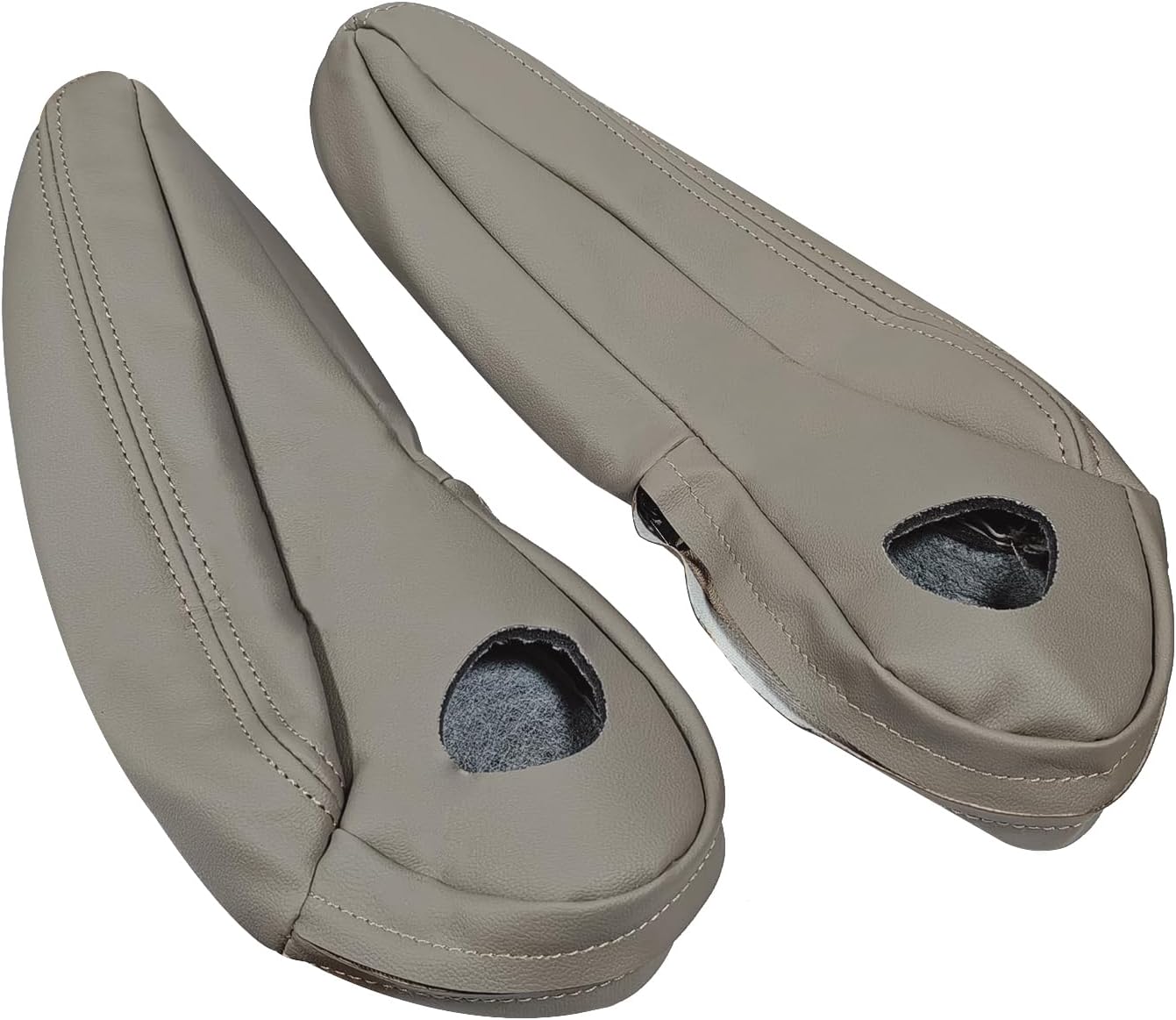 Pair Seat Armrest Cover Replacement Fits for Chrysler Town & Country 2011-2016 Tan