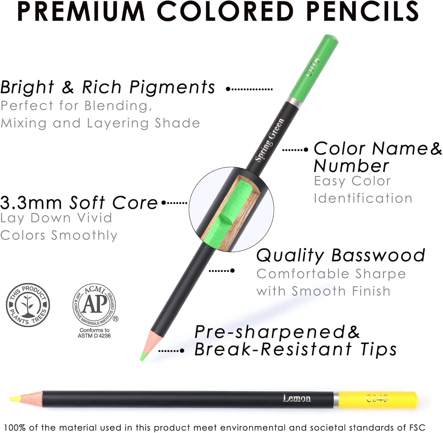 75 Pc Sketch Colour Pencils Set for Coloring Book Artists Soft Core with Vibrant 72 Shades Color Pencil Set Drawing Sketching Shading, Coloring Pencils for Adults Beginners Kids Pencil Colours