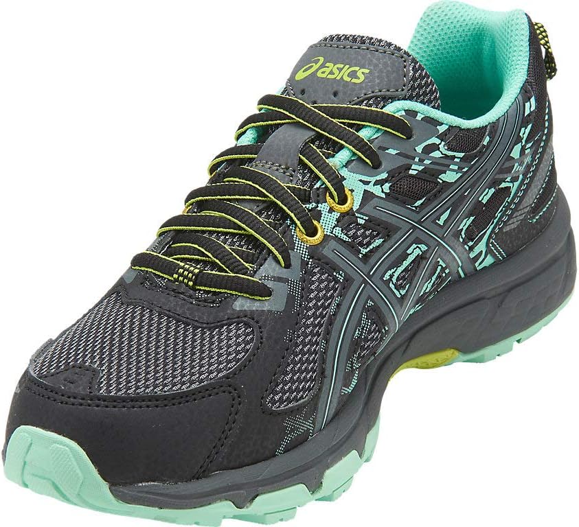ASICS Women's Gel-Venture 6 MX Running Shoes 6 Black/Carbon/Neon Lime
