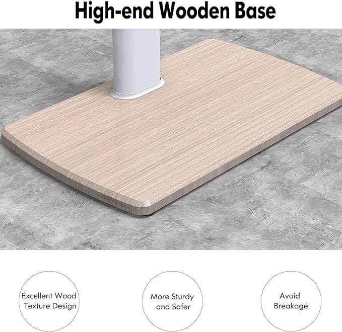 Soporte de Piso para TV THEGA con Ruedas, 37-75 pulgadas, Blanco miniatura 6
