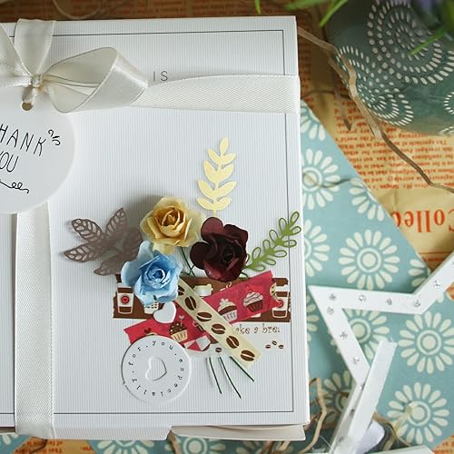 Miniatura 6 de OOTSR 16 troqueles de corte de hoja de metal, troqueles de manualidades, plantilla de troquelado en relieve para álbumes de recortes, álbum de