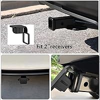 Vista 5 de zipelo 2 fundas para enganche de remolque, cubierta de goma resistente para enganche de remolque, inserción de tapa de enchufe, protege el tubo