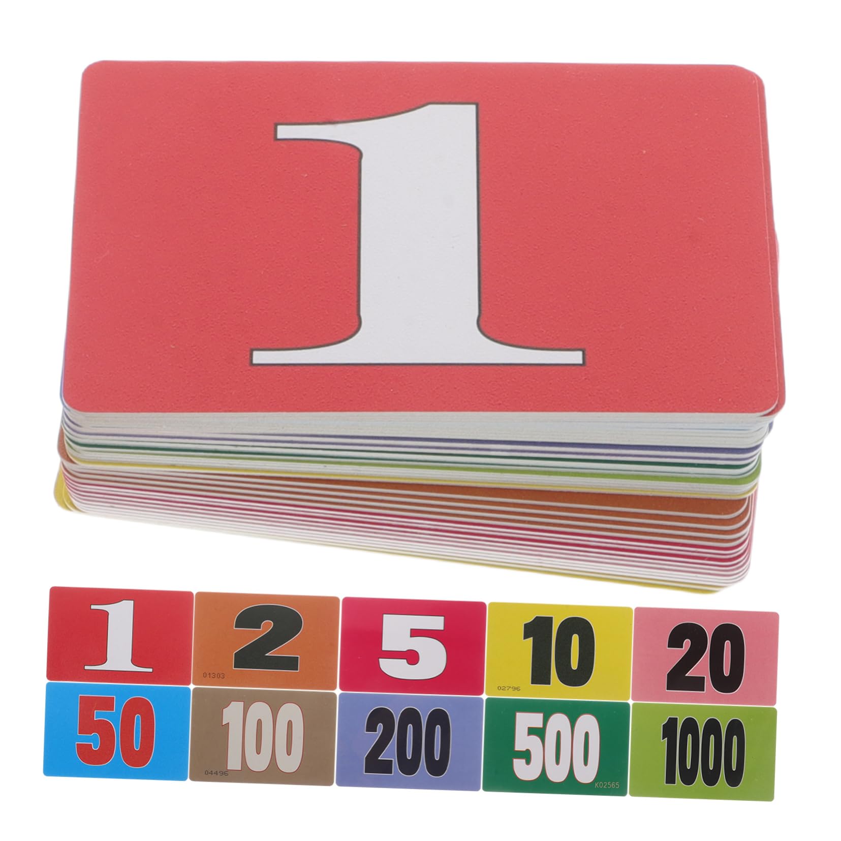 Garneck Educational Poker Chips 40 Pcs Plastic Chips Calculation Markers Math Place Value Discs for Boys and Girls Learning