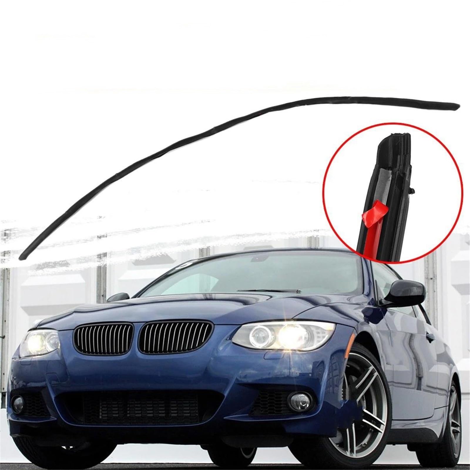 Guarnizione portiera auto Guarnizione In Gomma Protettiva Per Modanatura Superiore Parabrezza E Bordo Finestrino Anteriore Per E90 328i 330i 335i 2006-2011