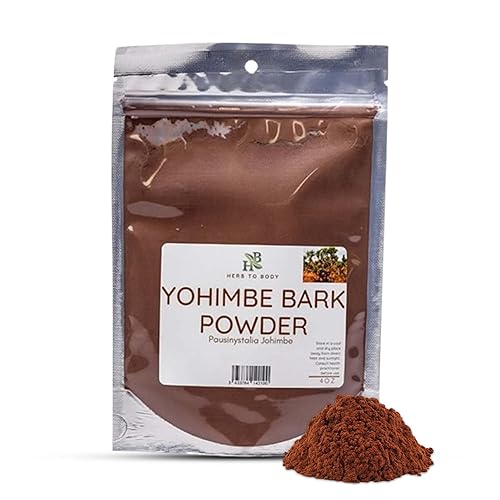 Yohimbe Bark Powder Pausinystalia Johimbe Wildcrafted 4oz