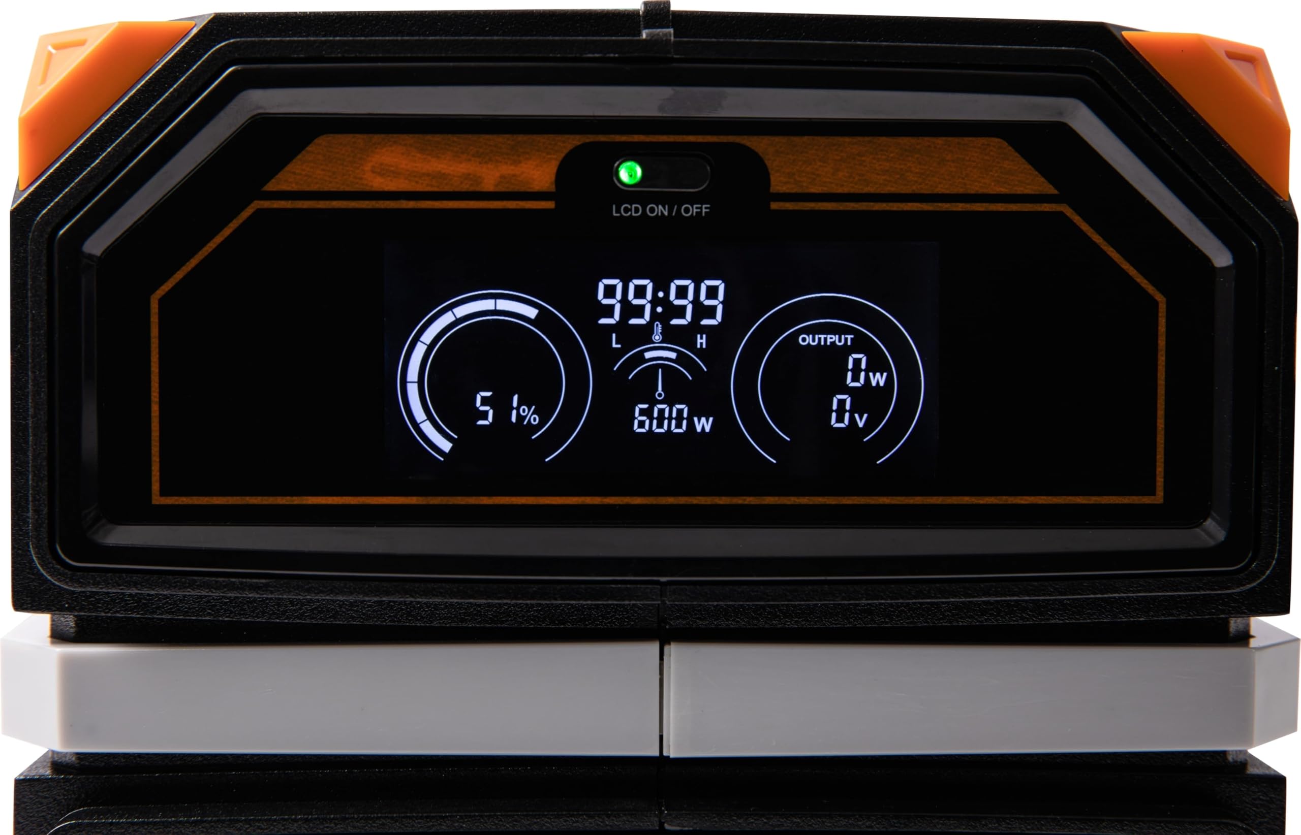 Technaxx 600W Powerstation avec 2X Prise 230V, 6X USB, 2X DC 12V, 1x Prise Allume-Cigare DC, capacité 504Wh, Les Voyages et Le Camping - Onde sinusoïdale Pure, Centrale électrique Portable TX-202