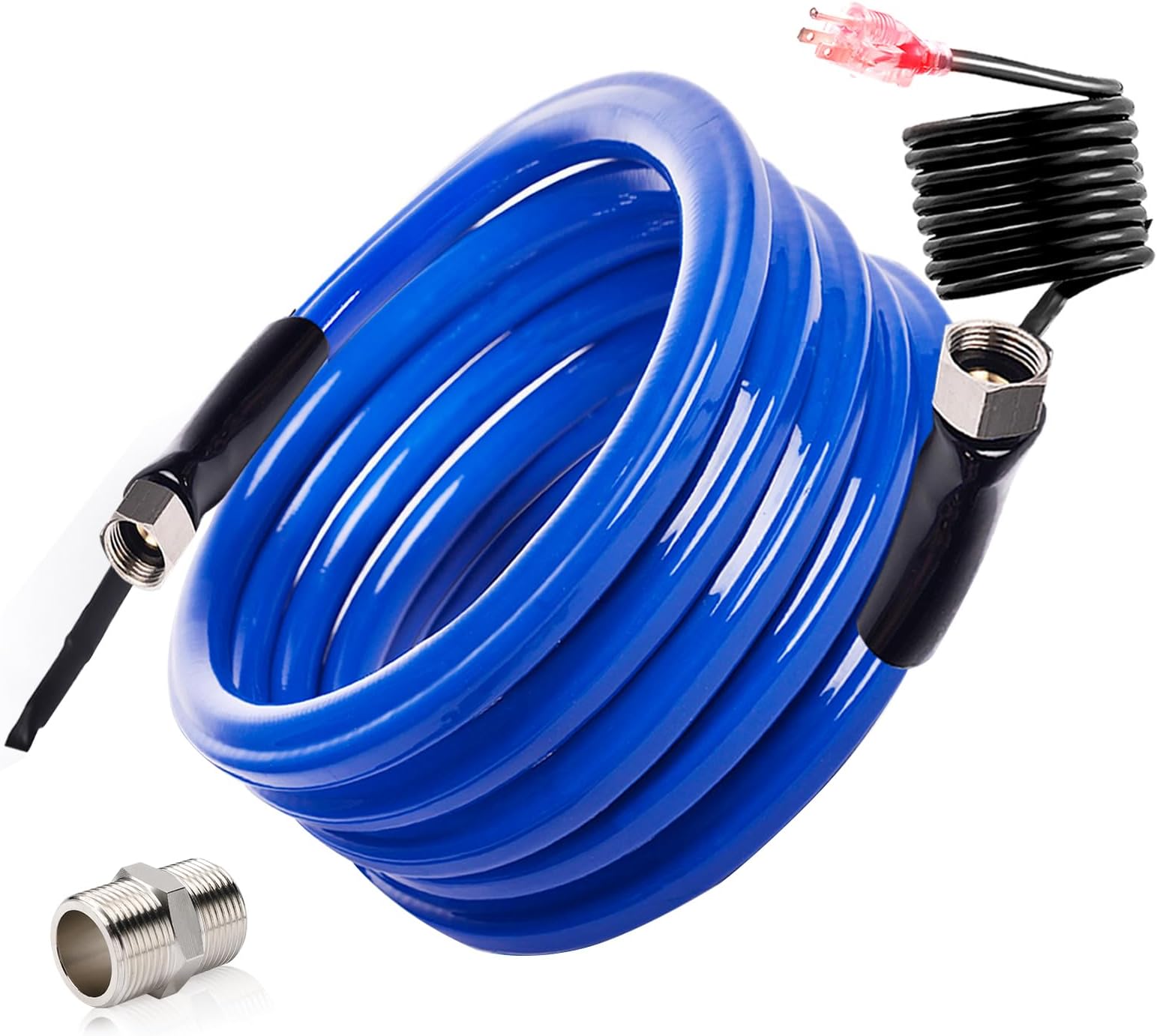 15FT 30FT Heated Water Hose for Rv,-45 ℉ Antifreeze Drinking Garden Water Hose with Energy Saving Thermostat，1/2" Inner Diameter Rv Accessories-Lead and BPA Free
