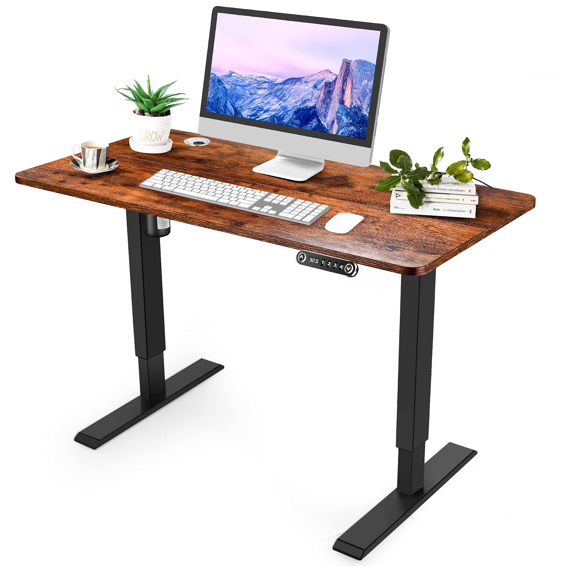 Buy MOEO Electric Height Desk, 48 x 24 Inch Sit Stand Smart Computer