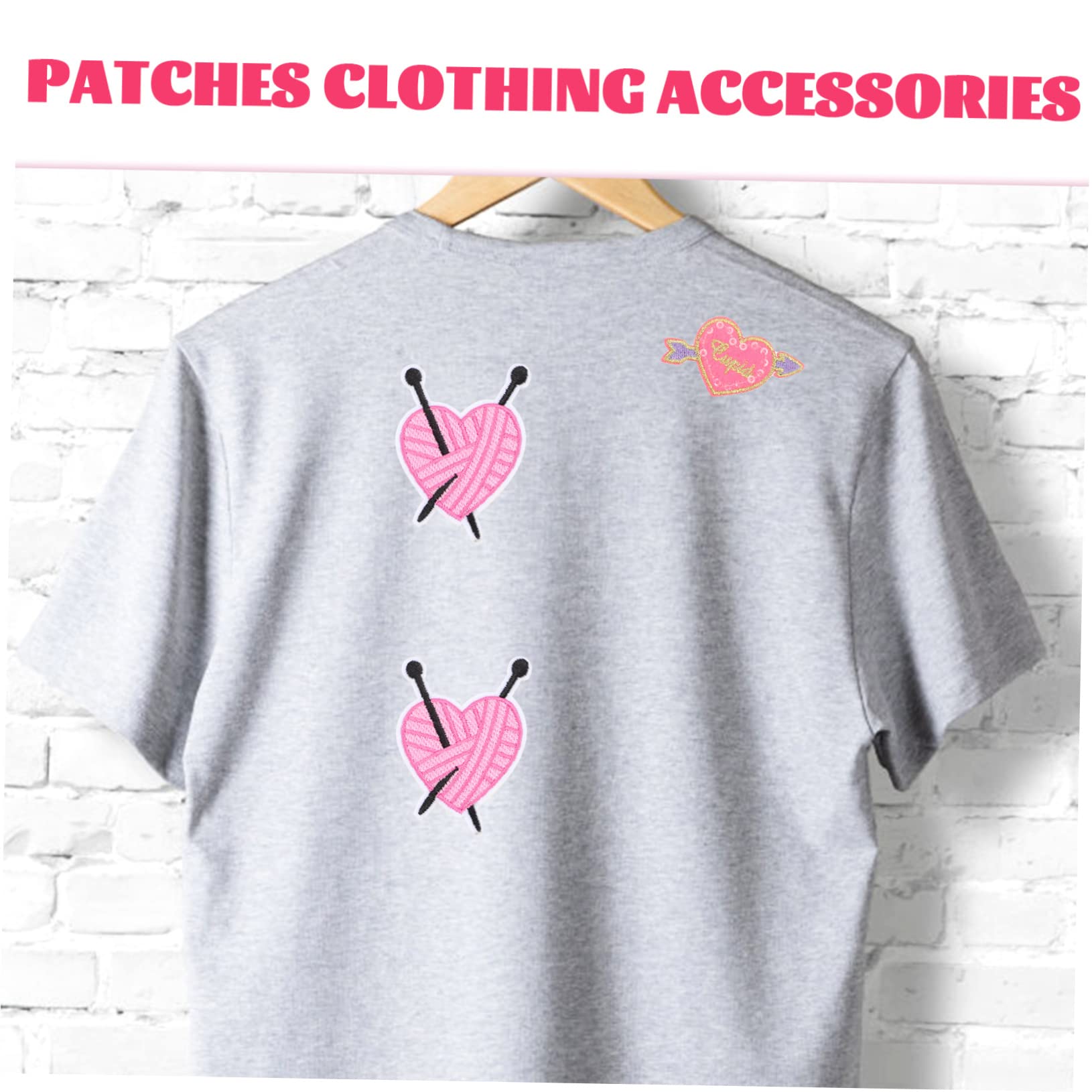 Ciieeo 4 Sets Herz-aufnäher Zum Aufbügeln Für Kleidung Gestickte Herz-aufnäher Vielseitig Verwendbares Design Einfach Anzubringen Für Mäntel T-shirts Hosen Hüte Schuhe 20 Stück * 4
