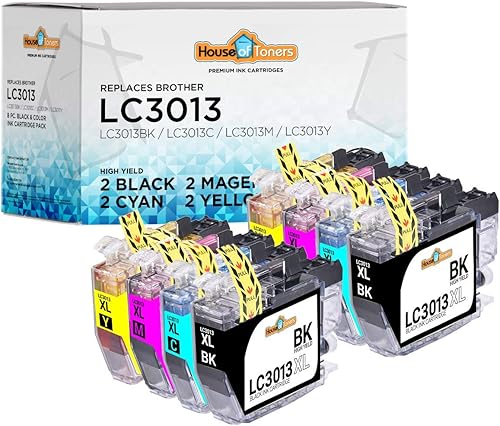 Houseoftoners Cartucho de tinta remanufacturado para Brother LC3013XL Reemplazo de alto rendimiento para Brother LC3013XL MFC-J491DW J497DW J690DW