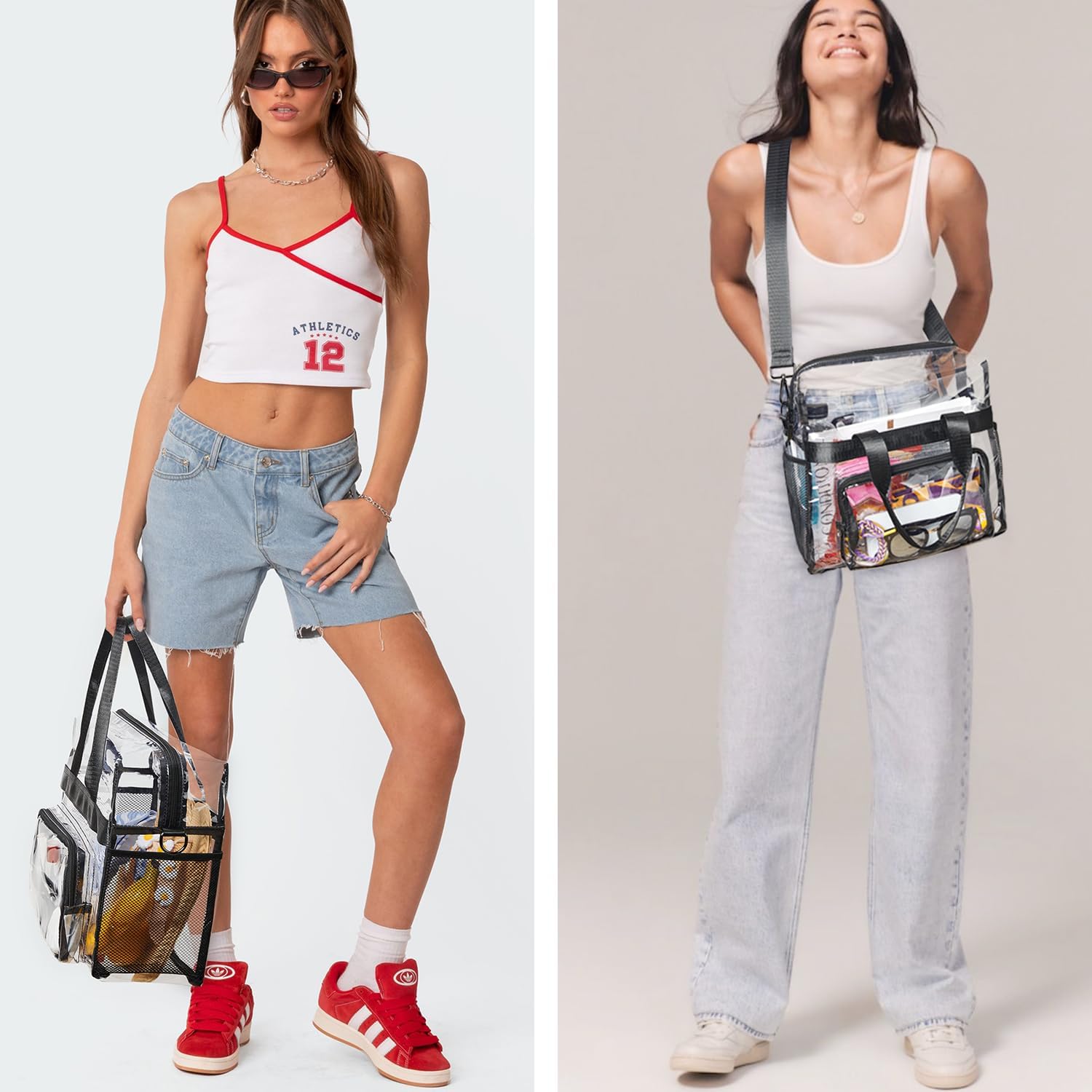 Bluome Clear Bag For Stadium Events 12×6×12 Clear Stadium Bag Crossbody Tote Transparent for Concert Approved Sports - Image 2