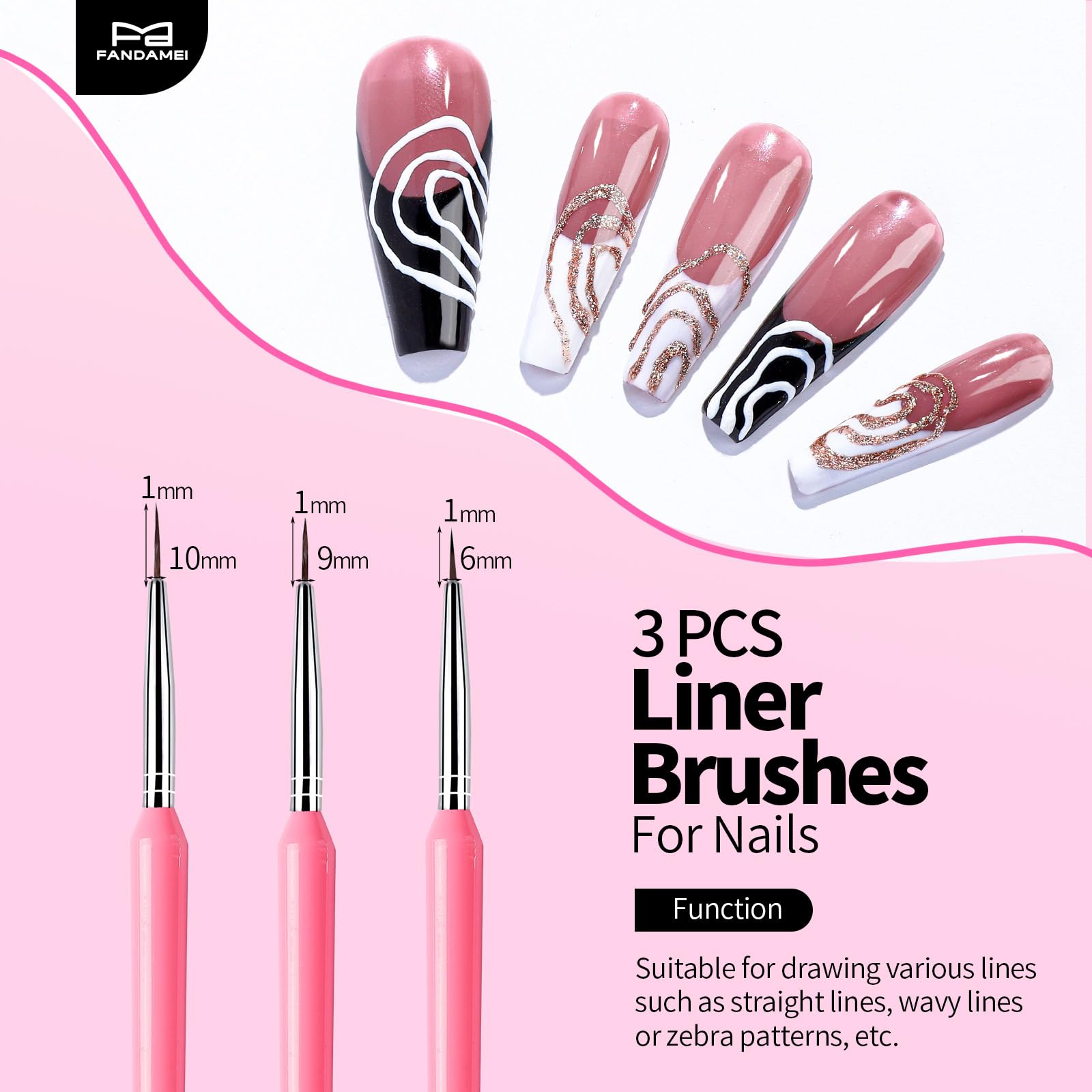 Fandamei Nail Art Pens - Nail Design Tools -4