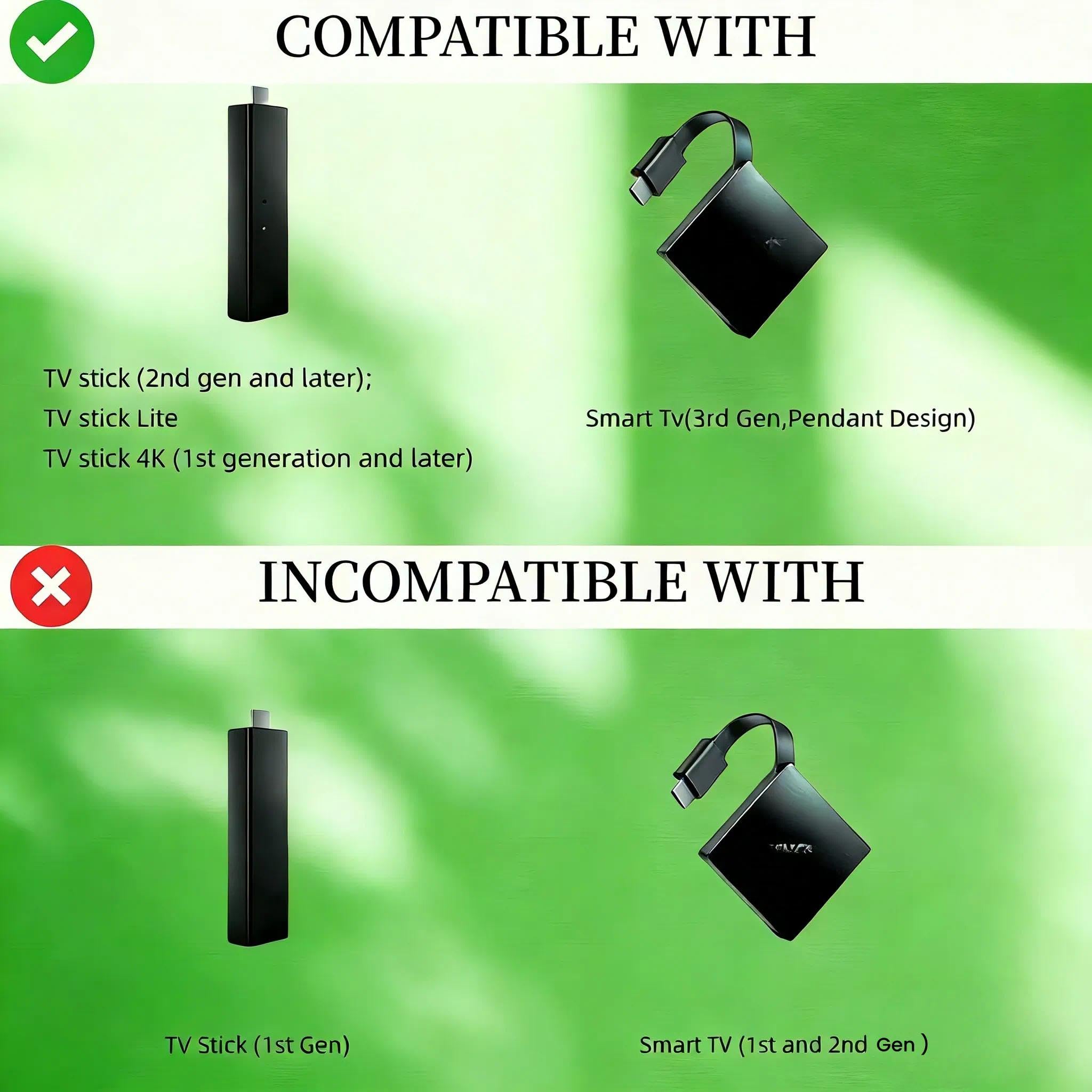 Voice Remote Control for Fire Stick 4K 1st & 2nd Gen | Compatible with FireStick, Insignia and Pioneer TVs | Easy Setup & Replacement — view 2