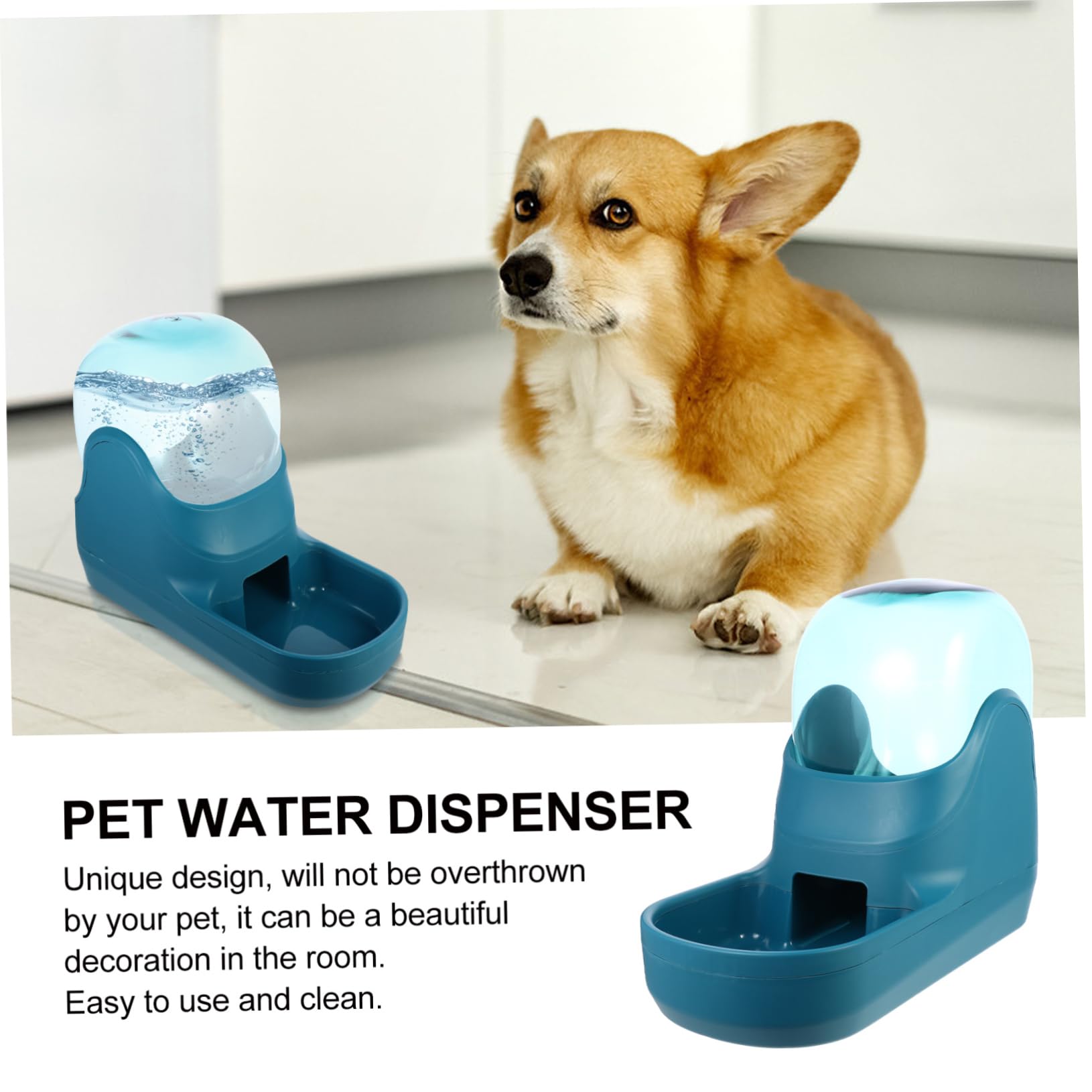 Bebedero Automático para Mascotas Dispensador de Agua 3.8l Verde | Plástico, Limpieza Sencilla, Diseño Simple, para Pet y Pigeon, Uso Doméstico