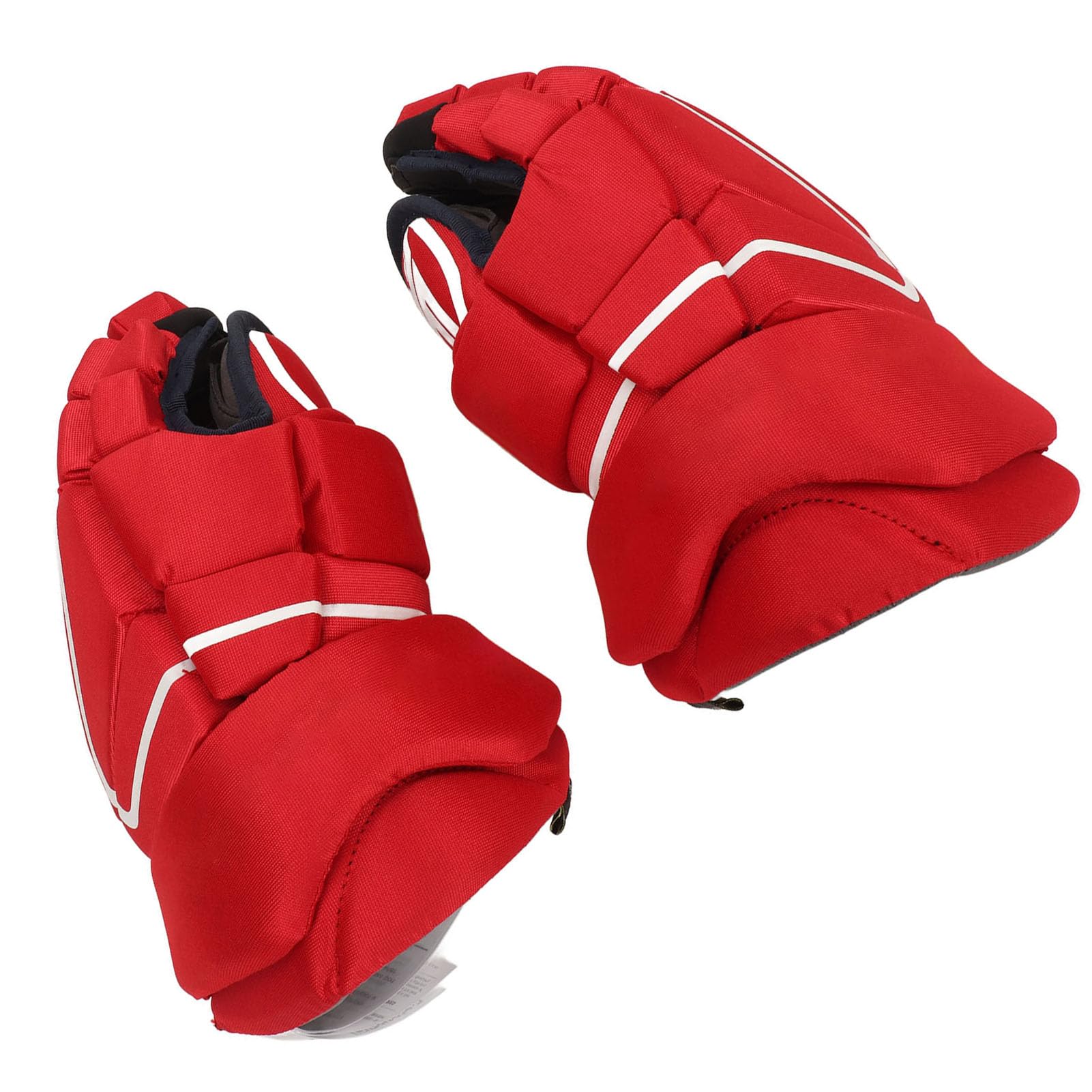 1 Paire de Gants de Hockey sur Glace Rouge Protection des Mains Adulte Gants de Hockey sur Glace pour Le Patinage à roulettes