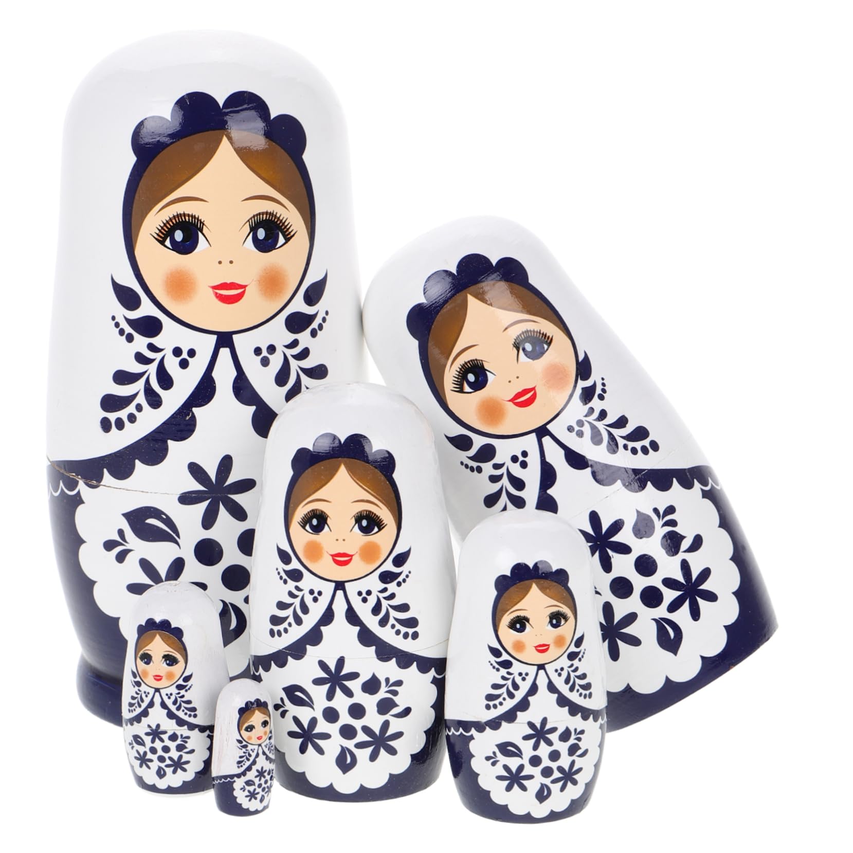 ifundom 1 Juego Matrioska Figura De Anidación Rusa Muñeca Rusa Hecha a Mano Muñecas De Anidación Matryoshka Muñecas Rusas Matryoshka Ruso Muñeca De Anidación Matryoshka De Madera