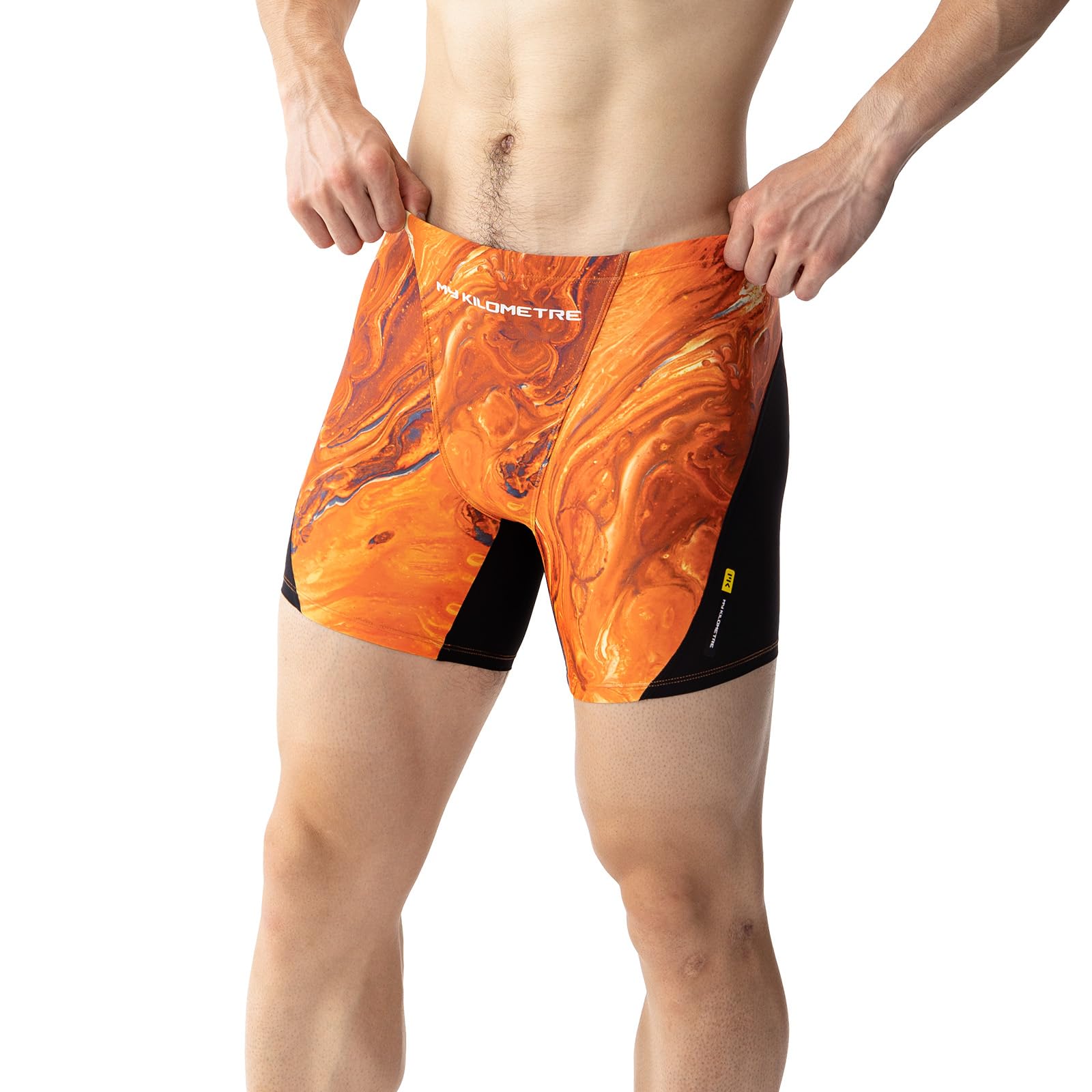MY KILOMETRE Bañador Boxer con Cordón para Hombre - Corta Jammer de Natación Competición Profesional con Secado Rápido, Larga Duración y Resistente al Cloro