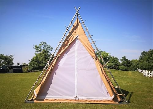 Tienda de campaña Scout Triángulo Tipi Tienda de campaña de poliéster de una sola capa de algodón de poliéster pirámide Tipi Tienda de campaña para