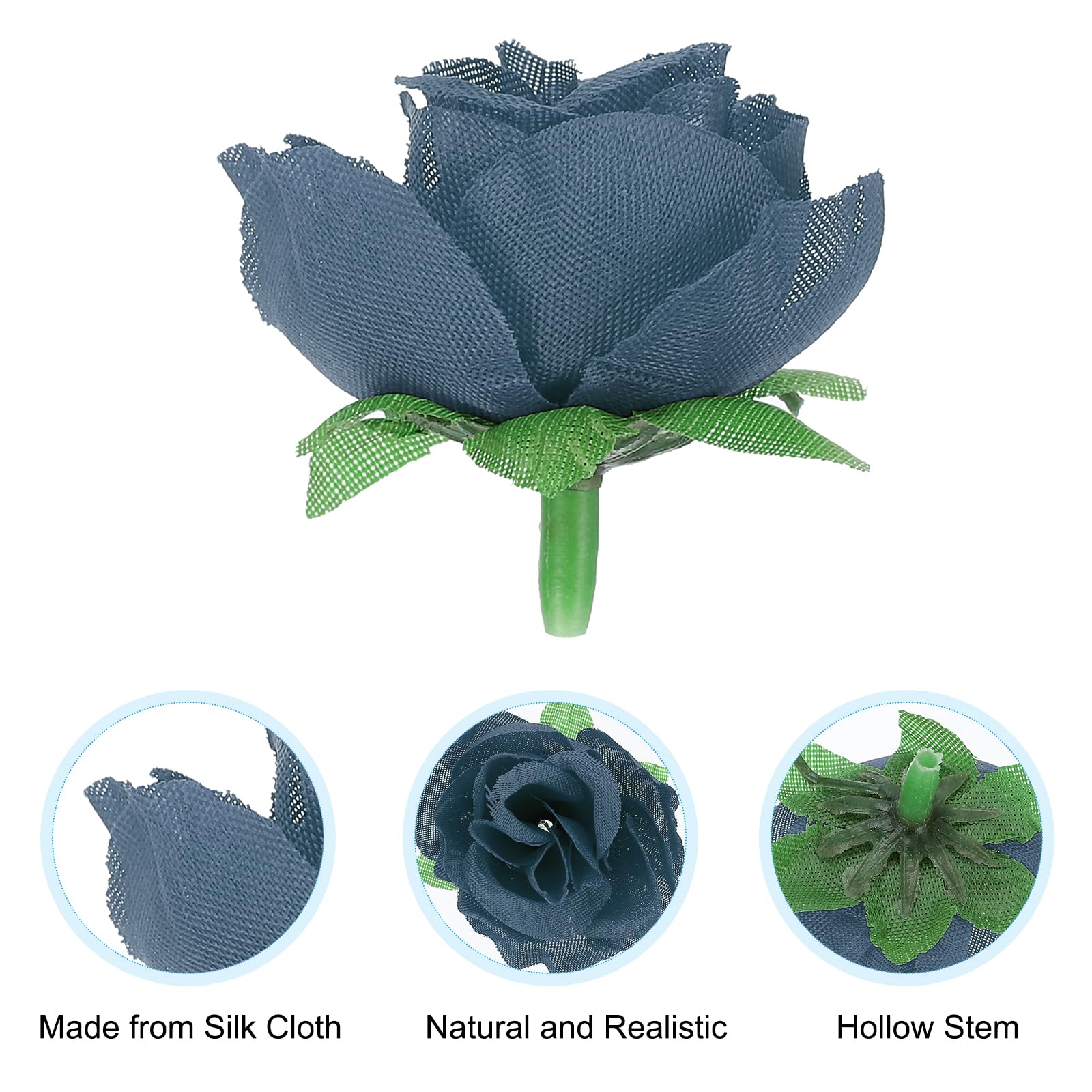 PATIKIL Mini Rose Artificial Flowers Bulk 1.2 Inch - Image 3