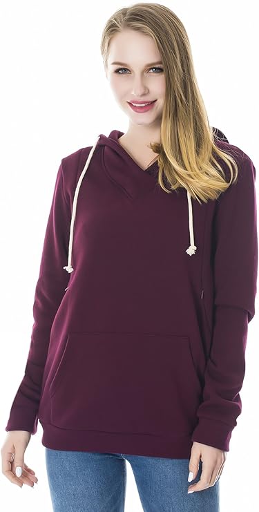 Smallshow Stillhoodie Schwangerschaft - Fleece Kapuzenpullover
