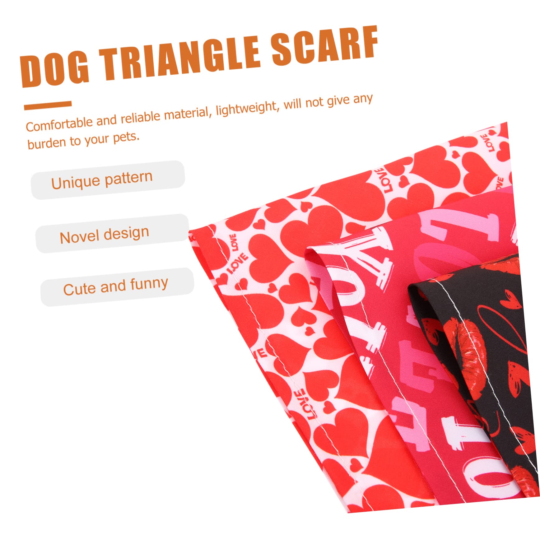 POPETPOP 15pièces Bandanas Triangulaires pour Chiens Foulards De Saint-Valentin Accessoires pour Animaux pour Photos Et Sorties