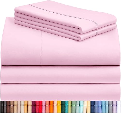 Miniatura 54 de LuxClub - Juego de sábanas, 6 piezas, rayón hecho de bambú, esquinas tipo bolsillos profundos hasta 18 in, sedosas, antiarrugas, frescas, aptas