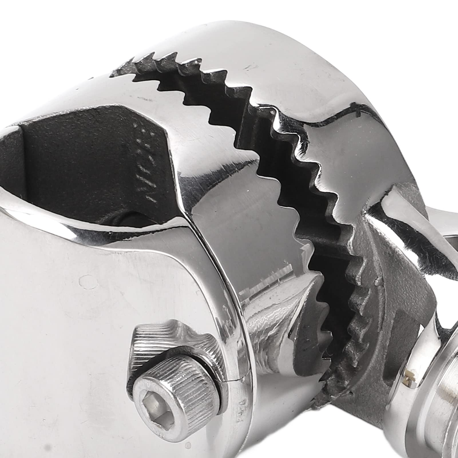 Trinquete Ajustable de Acero para Montaje de Antena VHF Marina para Rieles - Soporte para Antena de Barco