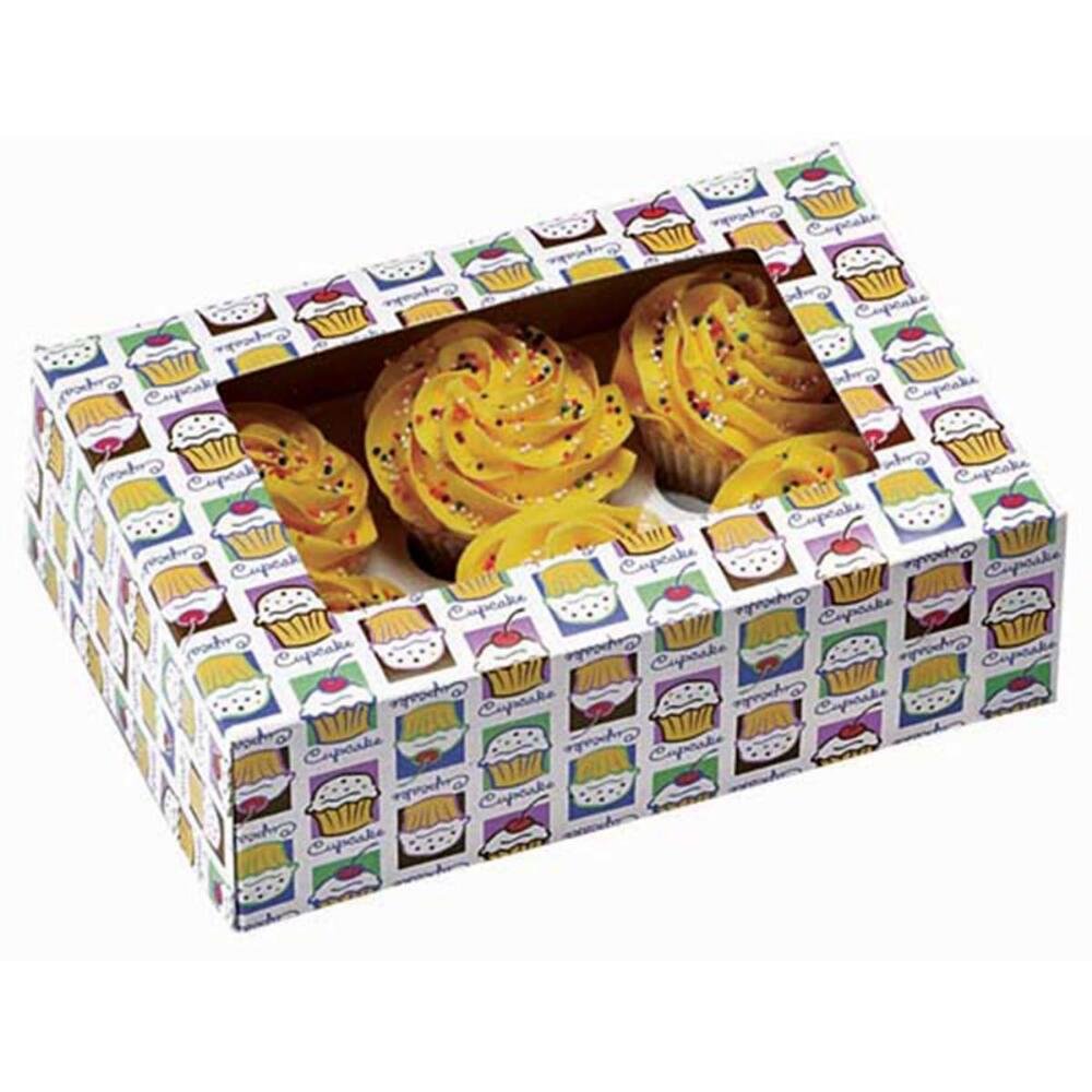 Wilton Set 2 Scatole Porta Cupcakes/Muffin - Contenitore Per 6 Cupcakes O 12 Mini Muffin, Ideale Per Regali E Feste - 6