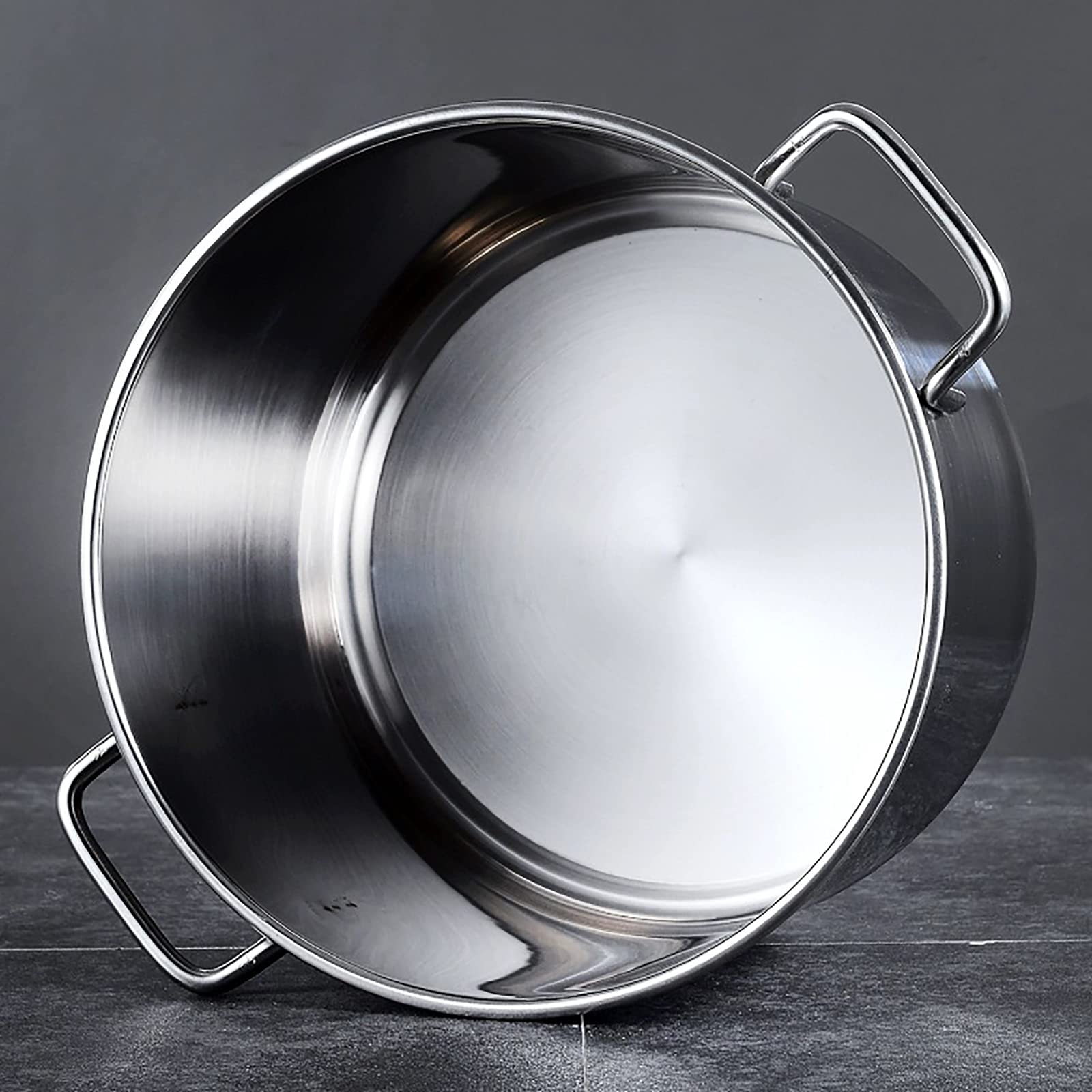 Olla De Acero Inoxidable con Tapa, Olla De Acero Inoxidable para Elaboración Casera De Cerveza, Jarabe De Arce, Utensilios De Cocina De Acero Inoxidable (Tamaño: 35 X 35 Cm)