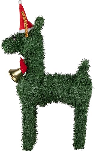 Miniatura 7 de Northlight Decoración navideña de pino artificial de 16 pulgadas con campana