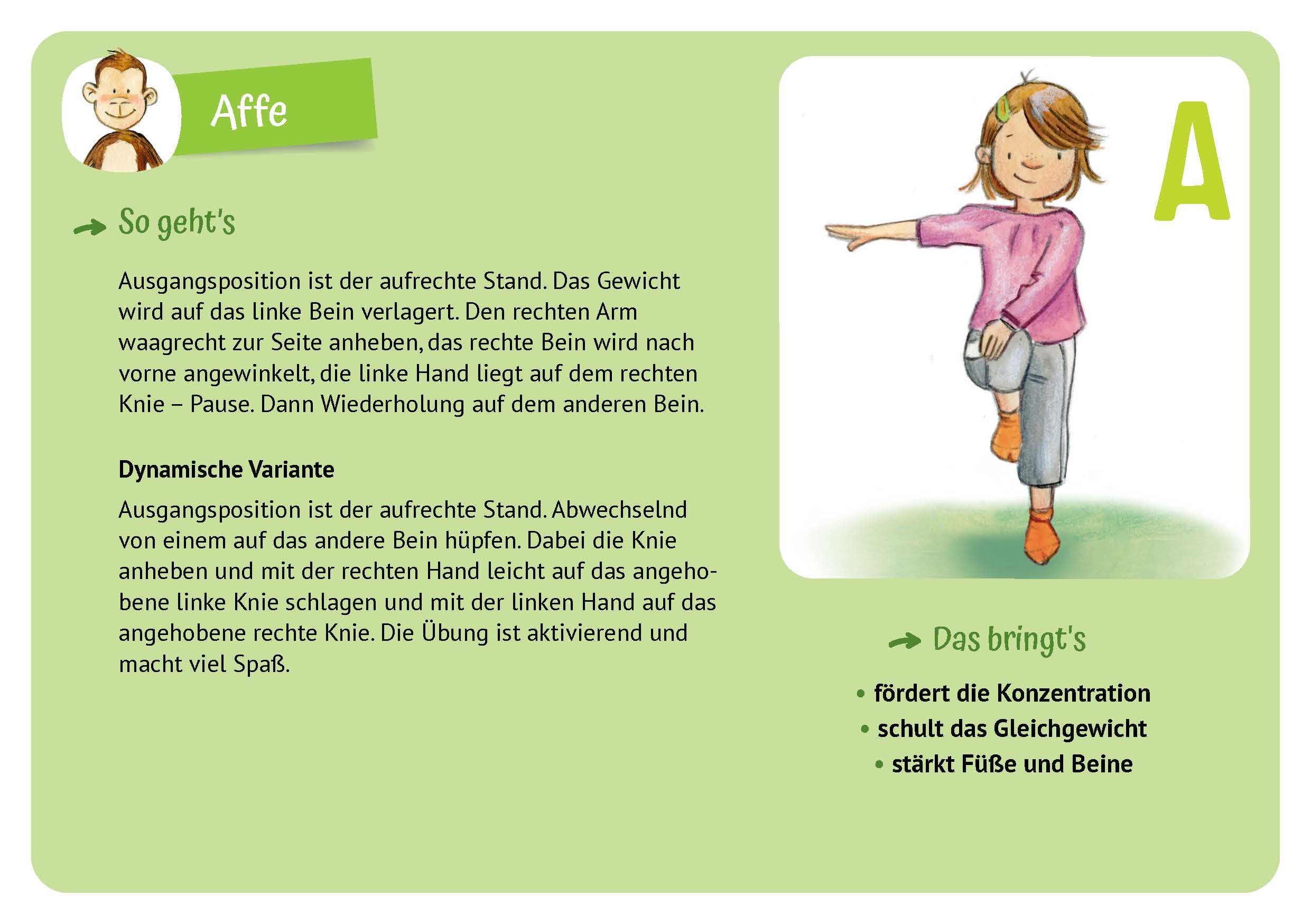 Das Yoga-Abc für Kinder: Für kleine Yogis von 4 bis 8. Yoga-Übungen mit Namen sortiert nach dem Alphabet, für den Einsatz in Kita und Grundschule. ... und innere Balance. 30 Ideen auf Bildkarten)