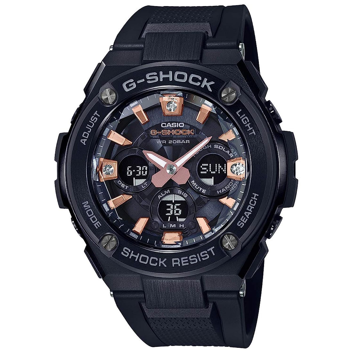 Casio Mens Quartz Watch, Analog-Digital Display and Resin Strap GST-S310BDD-1ADR