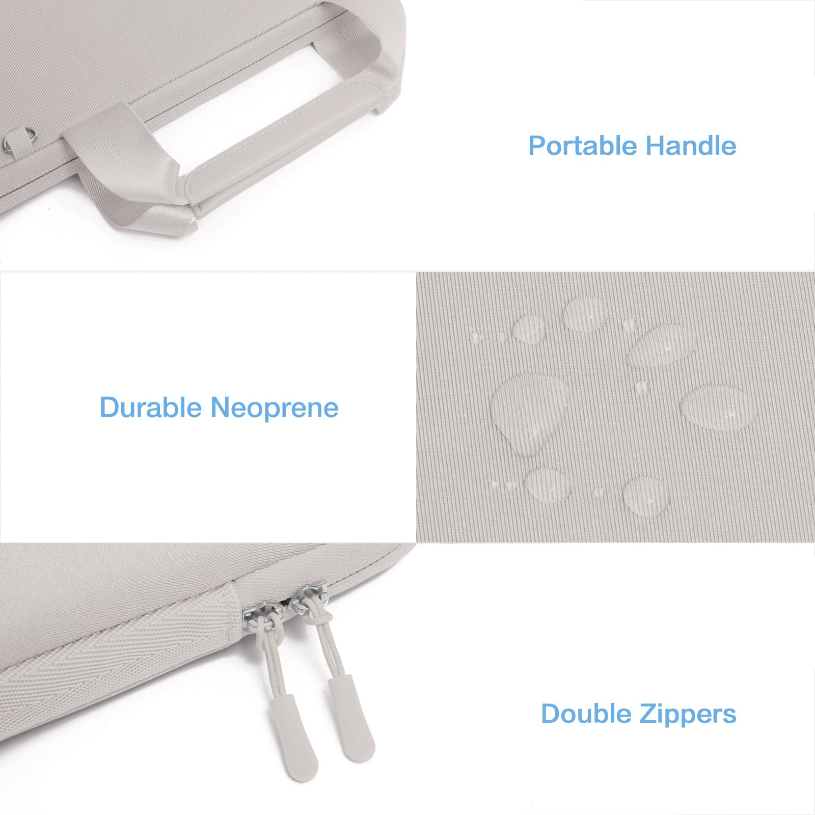 Borsa Porta PC MOSISO Per MacBook - Custodia Neoprene 13-14", Rosa, Con Borsetta Staccabile Per Accessori - Foto 6