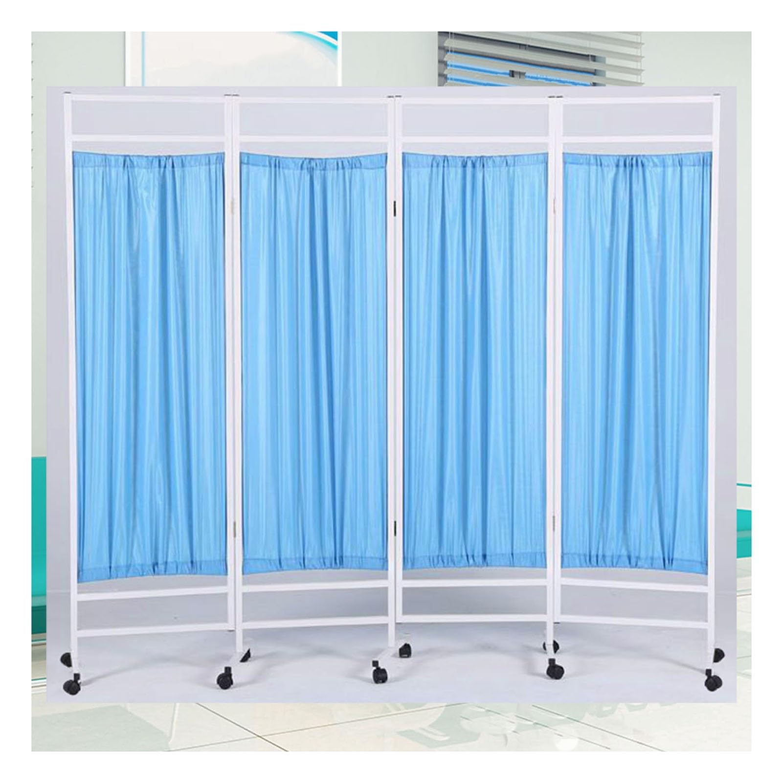 Paravent médical mobile pour cacher les regards indiscrets avec sa toile pliable