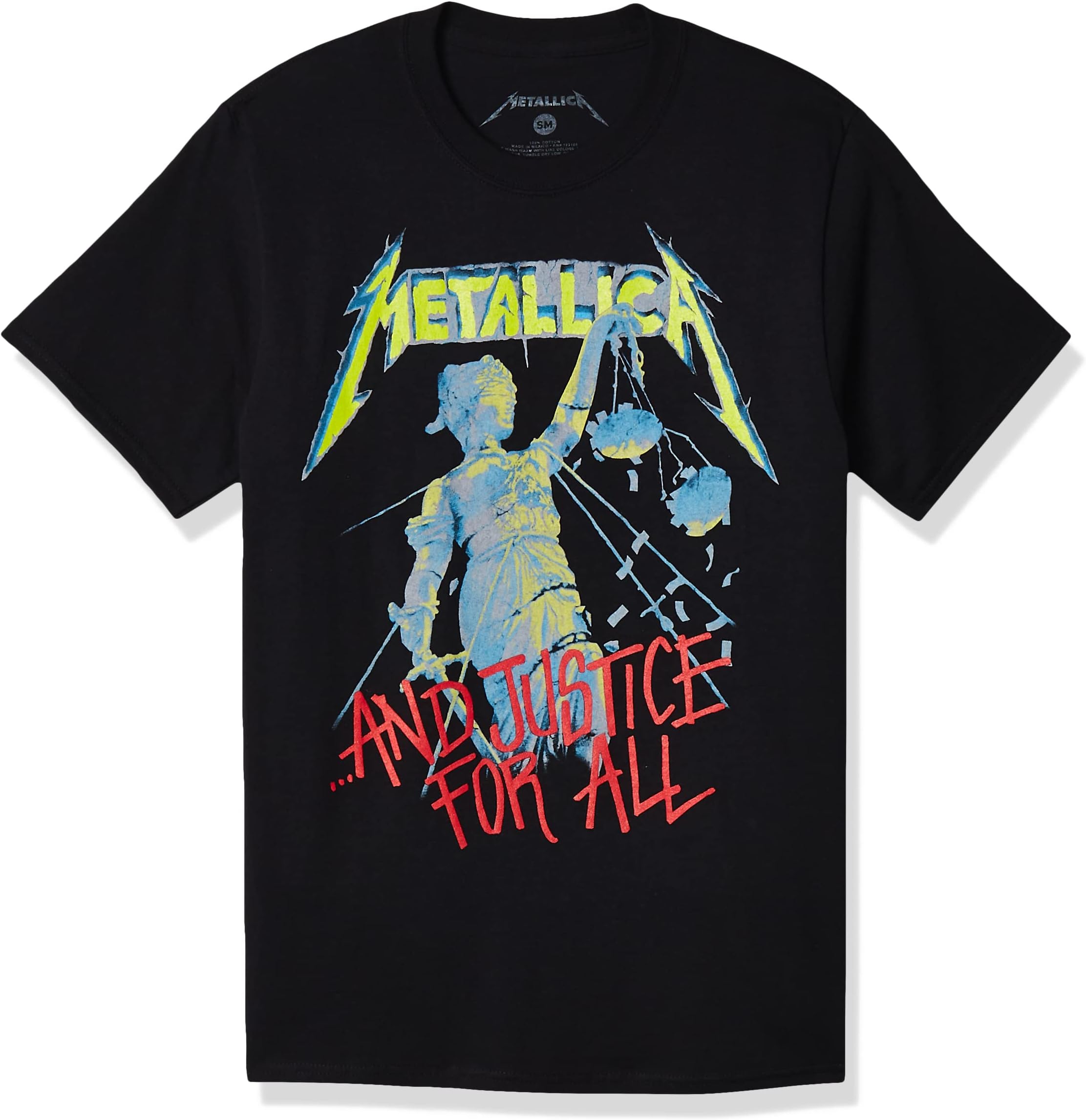 Metallica メンズ Justice Tシャツ ブラック