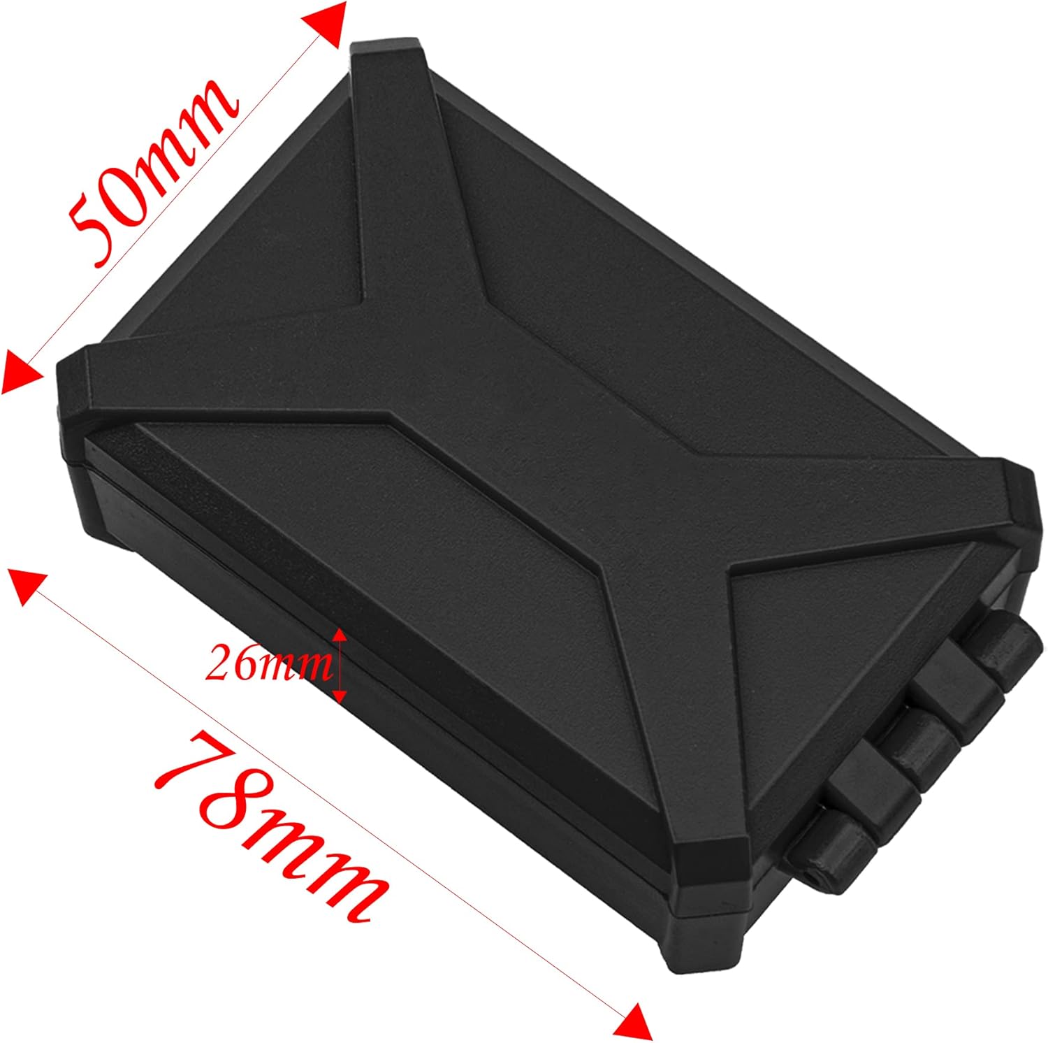 2Pack Vgoohobby Mini Toolbox Trunk Decoration Accessories RC Luggage Case Compatible with Traxxas TRX4 Axial SCX10 90046 CC01 D90 D110 1/10 Wrangler Jeep RC Crawler Car (Black)