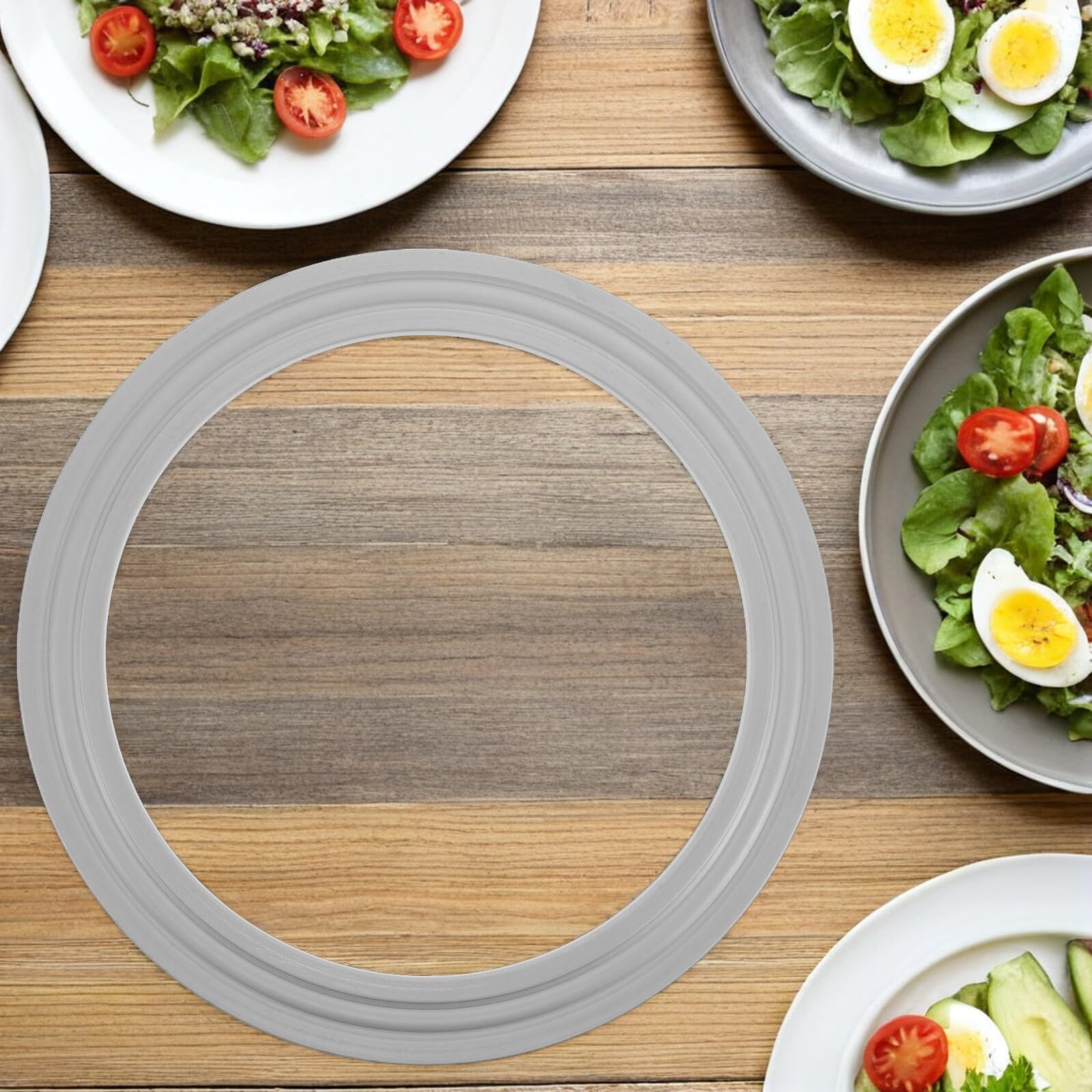 Tavolo da pranzo rotondo rotante con ferramenta in acciaio, cuscinetti per giradischi, base a s, Sk Silver h - Ideale per case moderne e intrattenimento.
