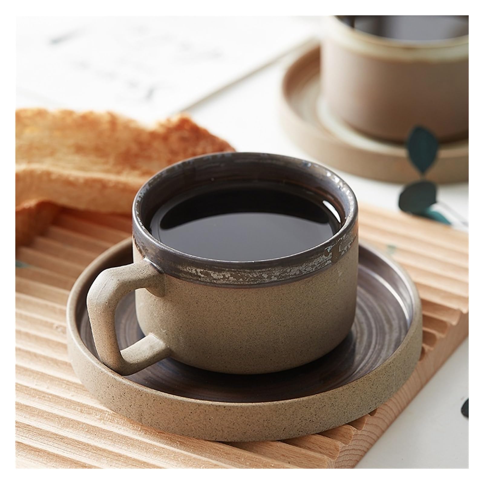 Tazas y Platos de café Taza de café Taza de cerámica con platillo Taza Taza Taza Taza de Agua Taza de té(Hand Painted)