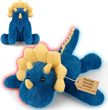 Coolable & Microwavable Dragon Stuffed Animal, Sitting & Laying Weighted Stuffed Animals Plush for Kids, Women, Girls, Lavender Scent Dragon Gifts, Heated Plush for Period Cramp
