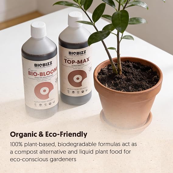 Biobizz Try Pack Indoor - Organic Indoor Plant Fertilizer Kit with Bio Grow, Bio Bloom and Top Max - Nutrient Set for Growth and Flowering, 1-4 Plants - 3 x 250ml