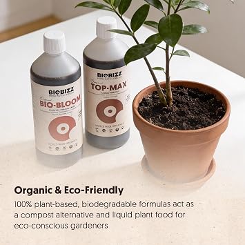 Biobizz Try Pack Indoor - Organic Indoor Plant Fertilizer Kit with Bio Grow, Bio Bloom and Top Max - Nutrient Set for Growth and Flowering, 1-4 Plants - 3 x 250ml