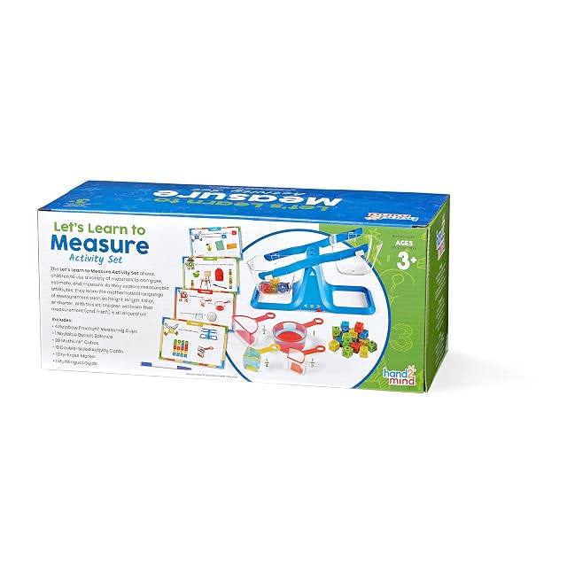 Foto 6 de 6 de Learning Resources Juego de actividades para aprender a medir, Juego de tazas medidoras para niños