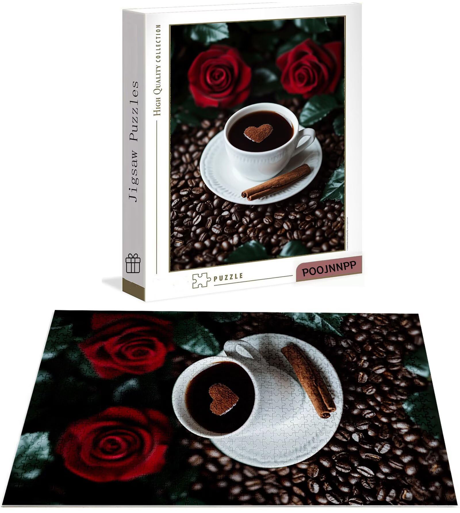 Puzzle 6000 Pezzi per Adulti e Ragazzi, 3 4 5 Anni Puzzle Rosa 6 7 8 Anni Giochi Educativi Sostenibili Con Motivi Per Adulti Da Gioco in Legno Di Alta Qualità Jigsaw Caffè per Gioco Familiare B-5868